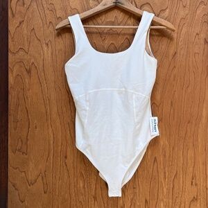 Old navy Active NWT  White Bodysuit One Piece Leotard